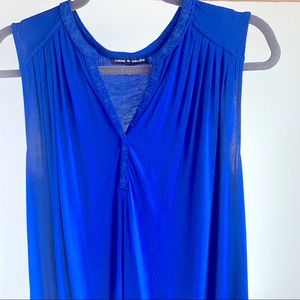 Cable & Gauge | Brilliant Blue Work Sleeveless Tank Top